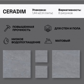 Beton Majestic Graphite Ceradim
