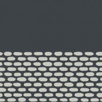 Mutina TAPE COBBLE HALF BLACK 20,5X20,5