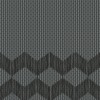 Mutina TAPE ZIGZAG HALF BLACK 20,5X20,5