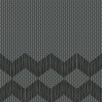 Mutina TAPE ZIGZAG HALF BLACK 20,5X20,5