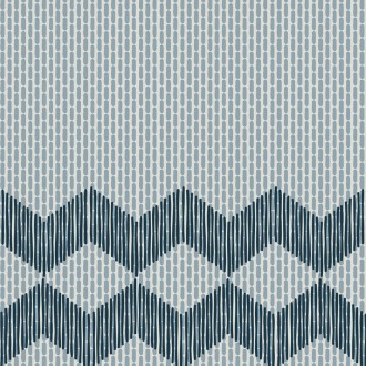 Mutina TAPE ZIGZAG HALF BLUE 20,5X20,5