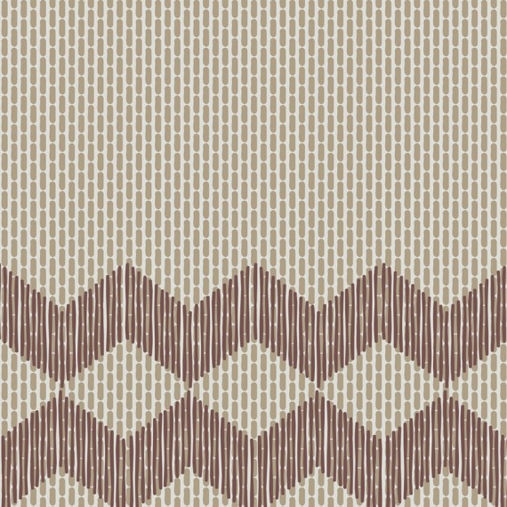 Керамогранит TAPE ZIGZAG HALF BROWN 20,5X20,5