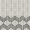 Mutina TAPE ZIGZAG HALF WHITE 20,5X20,5