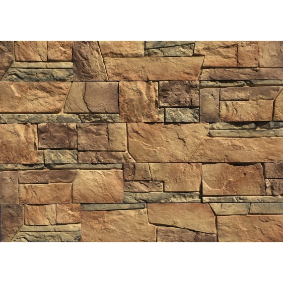 Декоративный камень  Искусственный камень 1-08-52 Безенгийская стена 9х16.7 9х26.5 9х44 (комплект из трех размеров)