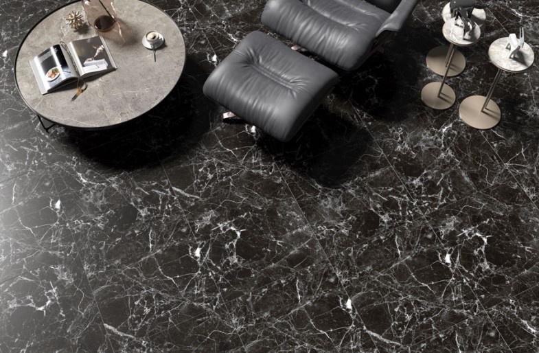 Керамическая плитка Black Marmi (Alma Ceramica)