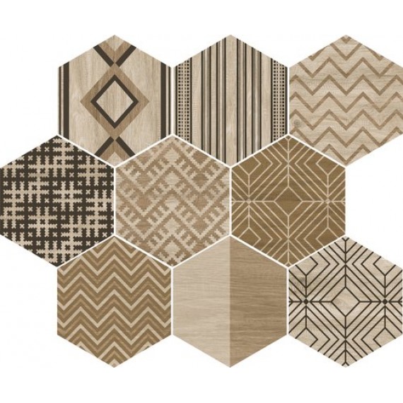 Керамогранит A033487 Alabama Decowood Haya Mix 25x29