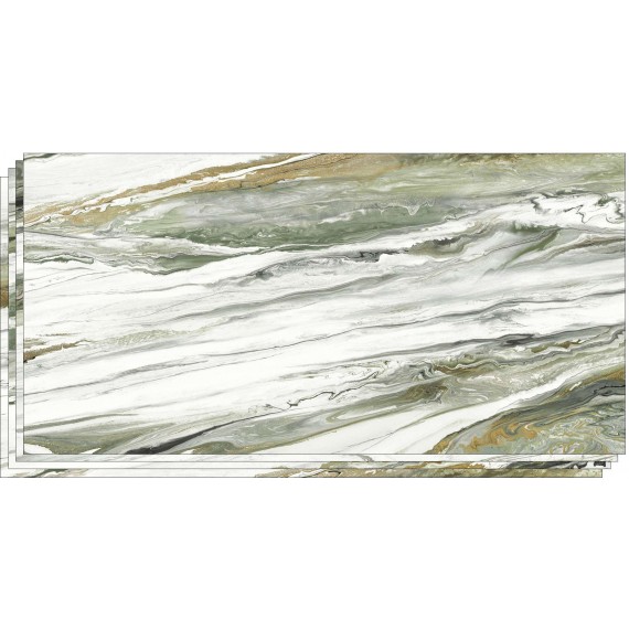 Керамогранит Liquid Green Lucidato 300*150