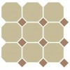 4403 OCT04-1Ch Yellow OCTAGON 03/Caramel Dots 04 (лист 30х30 9 штук+вставки)