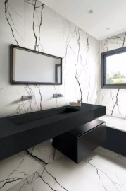 B&W MARBLE (Floor Gres)