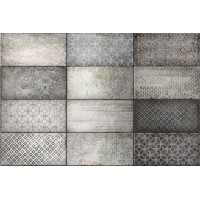 512084 DECORATED QUAY GREY 10X20