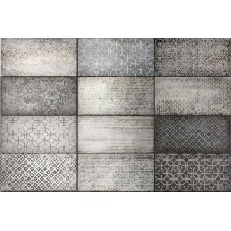 512084 DECORATED QUAY GREY 10X20