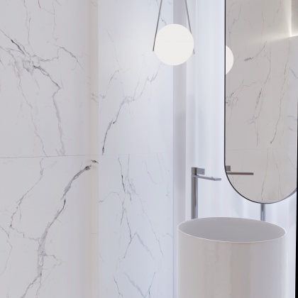 Carrara White (Arcadia Ceramica)