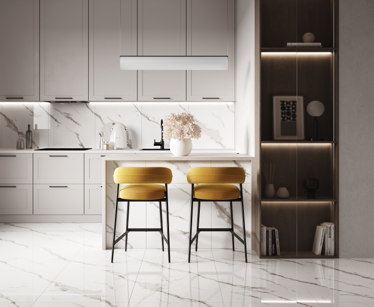 Calacatta Sharp Silver Ceradim