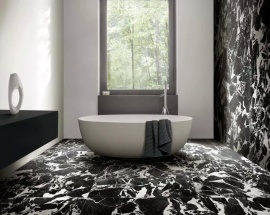 B&W MARBLE (Floor Gres)