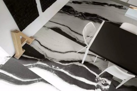 B&W MARBLE (Floor Gres)