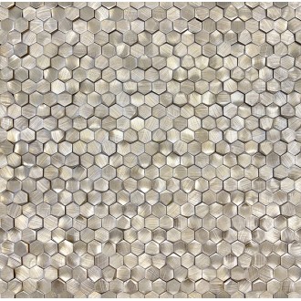 Aluminium 3D Hexagon Gold 8x14x6