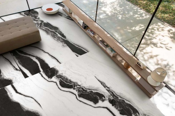 B&W MARBLE (Floor Gres)