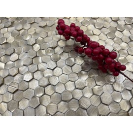 Мозаика Aluminium 3D Hexagon Gold 8x14x6