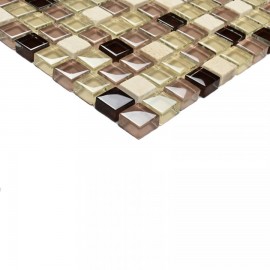 Мозаика Glass Stone-12 (стекло+камень) 15*15 300*300