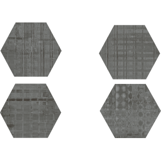 Codicer Skyline Hex 25 Anthracite (Mix) 25x22