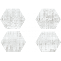 Codicer Skyline Hex 25 White (Mix) 25x22