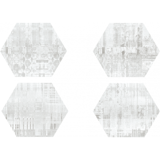 Codicer Skyline Hex 25 White (Mix) 25x22