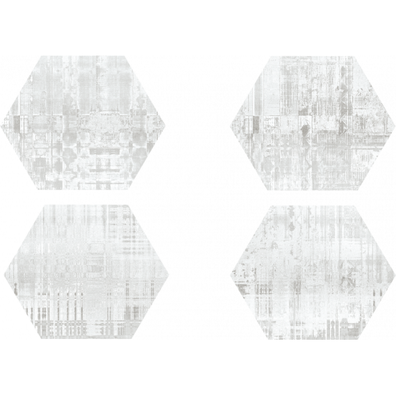 Керамогранит Skyline Hex 25 White (Mix) 25x22