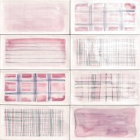 Плитка PT02917 Deco Aquarel Pink 15x30
