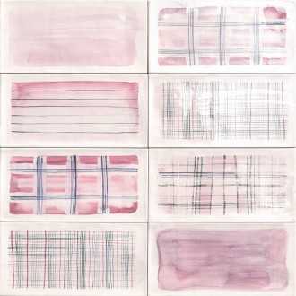 Плитка PT02917 Deco Aquarel Pink 15x30