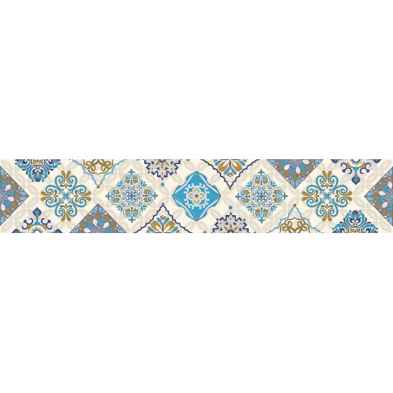 Керамическая плитка Бордюр Flora Positano 7.6x40