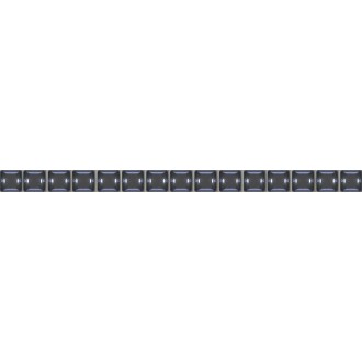 Бордюр Stripes бусинка черный 1,3х20