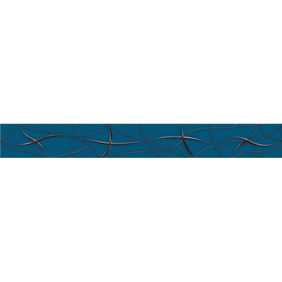 Керамическая плитка Бордюр VELA INDIGO STELLA 6,2x50,5