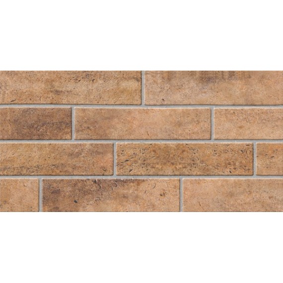 Керамическая плитка Брик коричневый 30x60