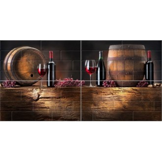 Брик панно кремовый 60х120