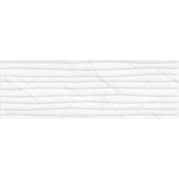 Верди белый 1 рельефный 25x75