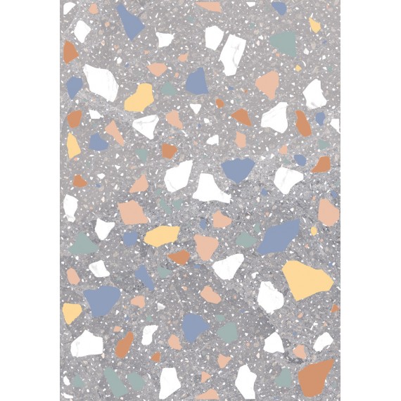 Керамическая плитка Генуя серая 28x40