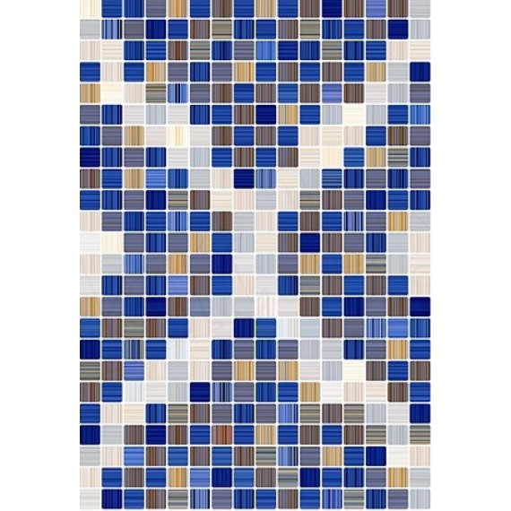 Керамическая плитка Гламур 2 Тип-1 Blue 27.5x40