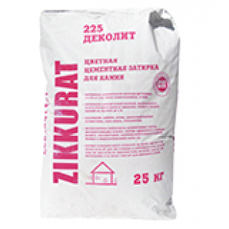 Деколит цветная цементная затирка Кофейный 25кг