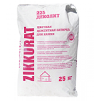 Деколит цветная цементная затирка Черный 25кг
