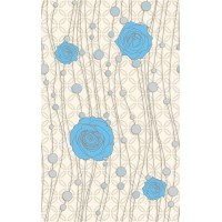 Декор Flora Azure 25х40