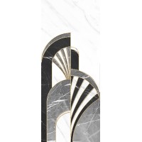 Декор Noir черный 01 25х60
