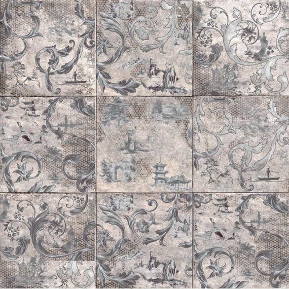 Керамическая плитка Декор SINGAPUR GREY 20*20