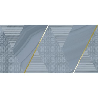 Декор Space синий 25х50