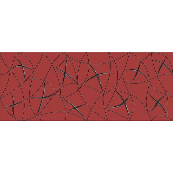 Керамическая плитка Декор VELA CARMIN STELLA 20,1x50,5