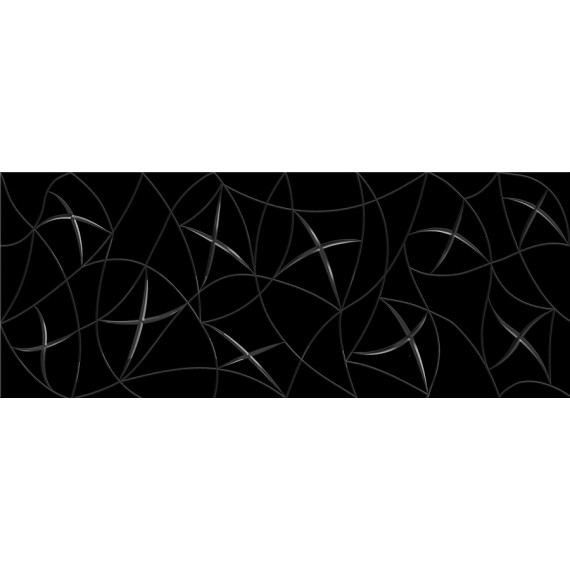 Керамическая плитка Декор VELA NERO STELLA 20,1x50,5