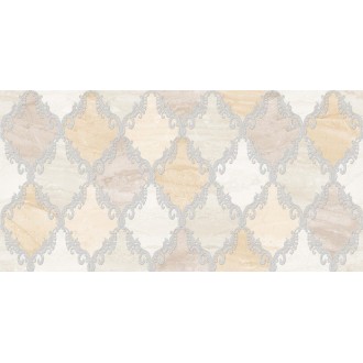 Дубай декор 3 Ромбы светло-бежевый 25x50