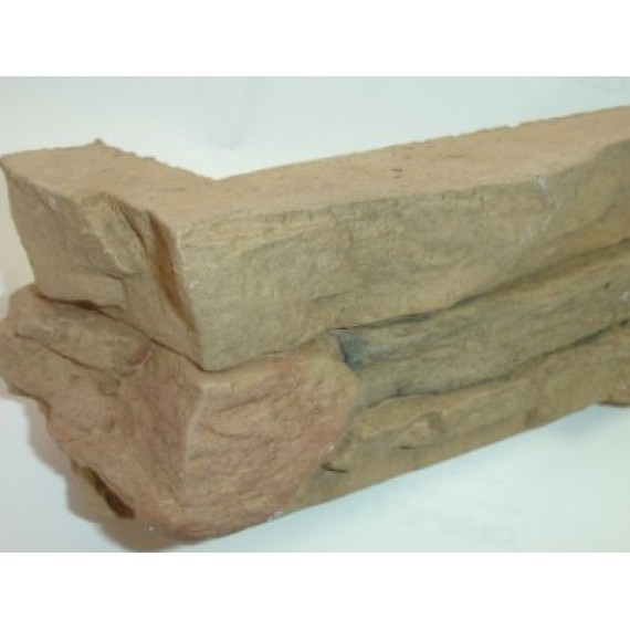 Декоративный камень  Искусственный камень 1-06-52 Безенгийская стена Угловой элемент 19х9х9.5