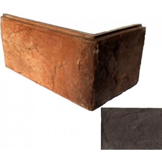 Декоративный камень  Искусственный камень 1-28-00 Бештау Угловой элемент 24х12х12