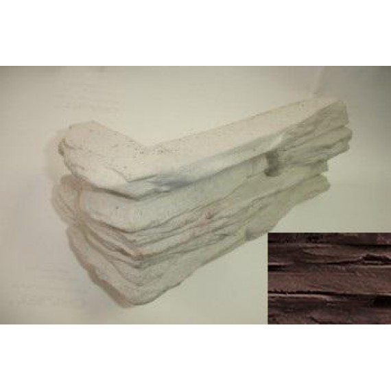 Декоративный камень  Искусственный камень 1-28-01 Терскол Угловой элемент 21x9x11