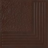 Каир 4У коричневый клинкерная угловая ступень 29.8х29.8